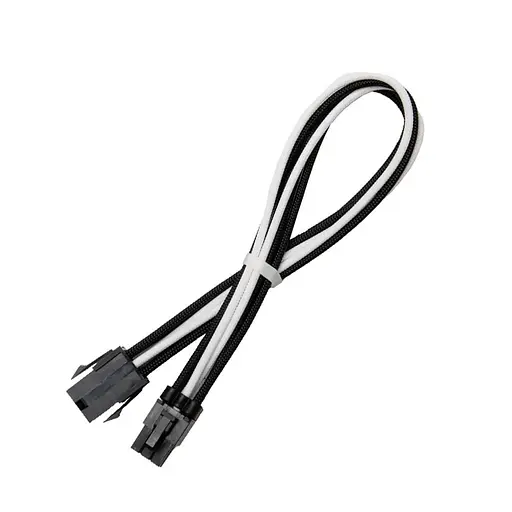 Модінг FinalCool Подовжувач GPU 6-PIN Black-White 40cm (GPU Black-White 40cm_) - фото 1