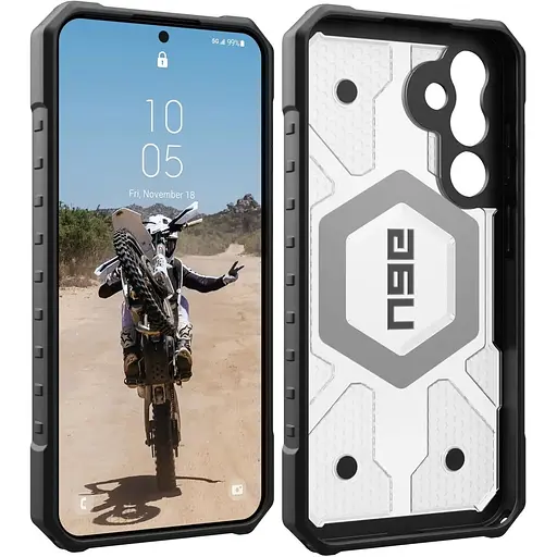 Оригінальний протиударний чохол UAG Pathfinder для Samsung Galaxy S23 FE (6.4") Clear Ice 214410114343 - фото 6
