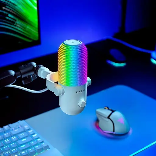 Мікрофон Razer Seiren V3 Chroma White (RZ19-05060200-R3M1) - фото 5