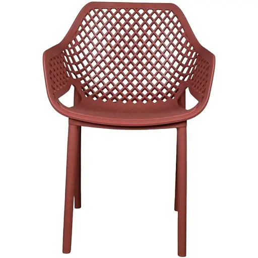 Стул садовый Bica Aria пластиковый красный - фото 4