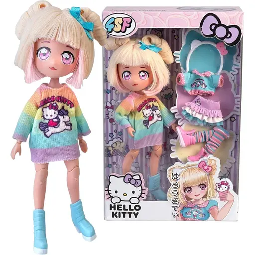 Ігровий набір 4SF Manga Dolls серії Hello Kitty Стильна Цукерочка Єдиноріг з аксесуарами (HKTF2000)
