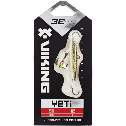 Балансир Viking Fishing Yeti Ice Jig 50mm 12.0g #13 Just Pike - фото 2