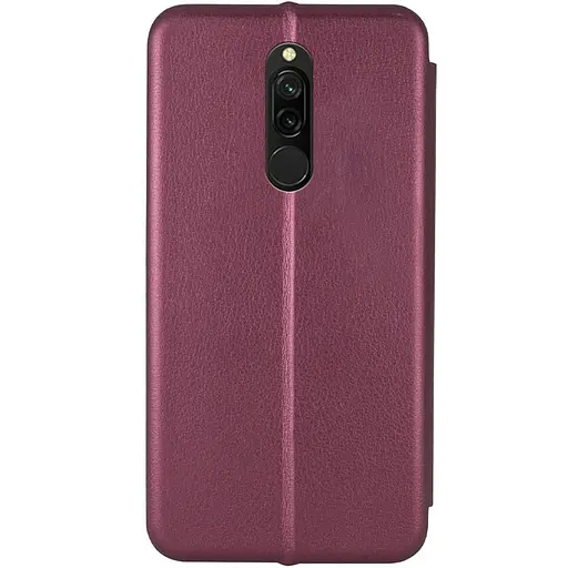 Кожаный чехол-книжка Classy для Xiaomi Redmi 8 Бордовый - фото 2