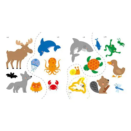 Развивающая книжка Мои первые слова Животные 1829001 с наклейками - фото 4