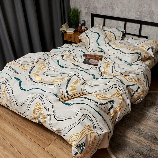 Комплект постільної білизни Moon&Star Дитячий 110x140 см наволочки 2x40x60 см Natural Waves Бязь Gold Люкс - фото 5