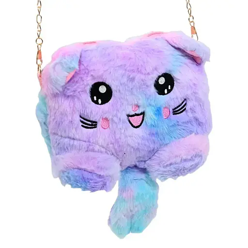 Сумочка м’яка Котик, 20x17 см, ланцюжок (В асортименті) - фото 3