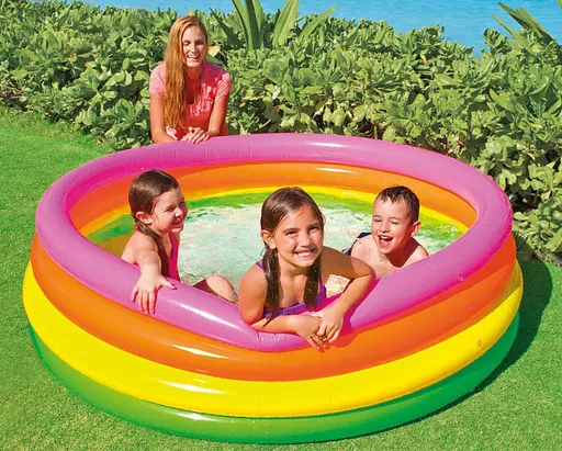 Басейн Веселка, 4 кільця, 168x45 см, 780 л при 80% наповненні, 56441