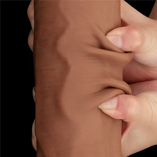 Фалоімітатор LoveToy Sliding-Skin Dual Layer Dong King Sized 36 см тілесний - фото 13
