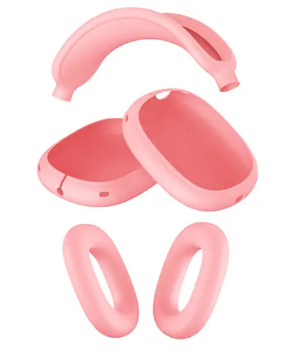 Чохол-накладка DK для Apple AirPods Max 1/2 | Silicone Candy Friendly 3в1 (pink) - фото 2