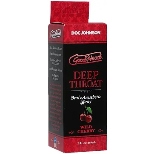 Спрей для мінету Doc Johnson GoodHead DeepThroat Spray - Wild Cherry 59 мл - фото 2