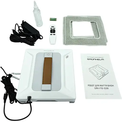 Робот для миття вiкон Grunhelm GRH-F18-02W квадратний 3 режими 100 мл білий (147808) - фото 8