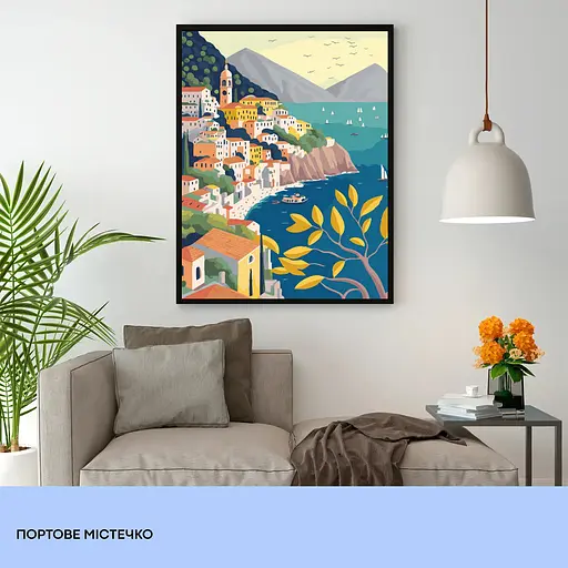 Набір для розпису по номерах "Портове містечко" 40*50 см, IDEA2-GX45550, ТМ "99IDEAS" - фото 3