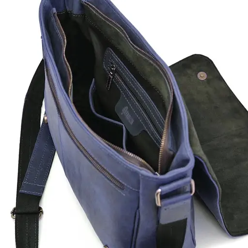 Шкіряна чоловіча сумка через плече TARWA 37х27х11 см nsa0001267 - фото 2