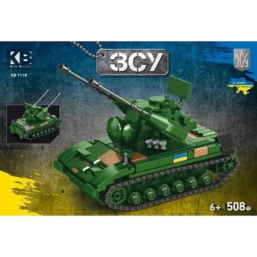 Конструктор Limo Toy Військовий Танк ЗСУ, 508 деталей (KB 1118)