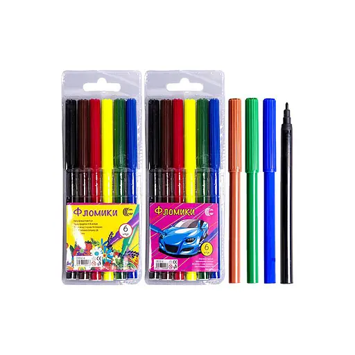 Дитячі Фломастери "Фломіки" COLOR-IT CR550-6 6 кольорів - фото 3