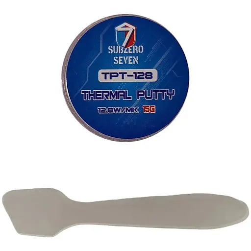 Термопрокладка рідка Subzero Seven TPT-12, 12.8 Вт/мК 15 г зі шпателем (S-TPT-12-15S) - фото 1