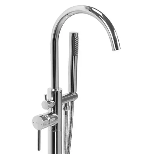 Смеситель для ванны Rea Mono хром напольный REA-B2715 Хром - фото 2