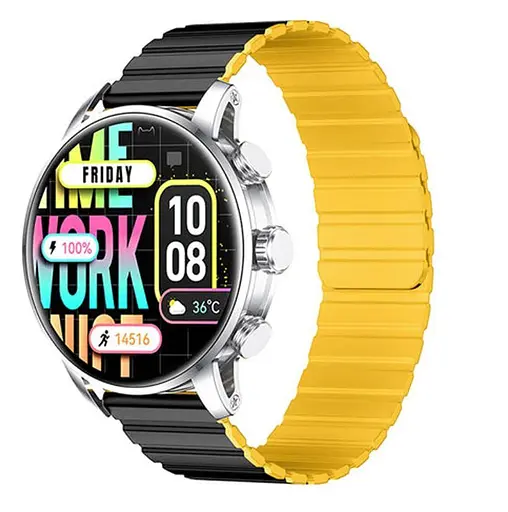 Смарт-часы Kieslect Smart Calling Watch Kr 2 Stainless Steel серебристый - фото 1