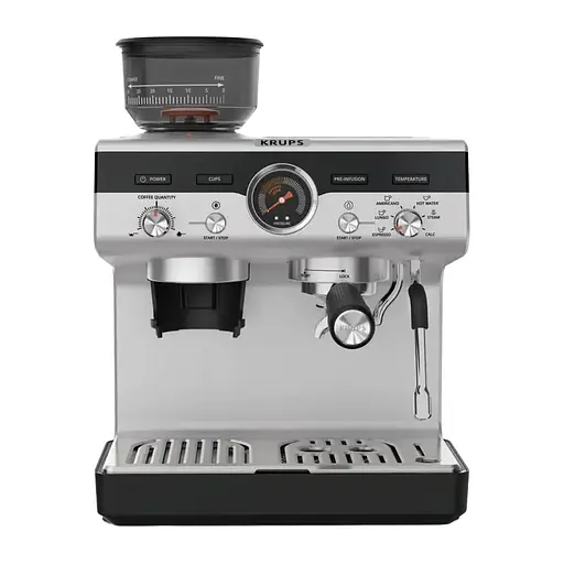 Кавоварка ріжкова Krups Precision+ чорний-сірий 3.5 л (XP804T10) - фото 1