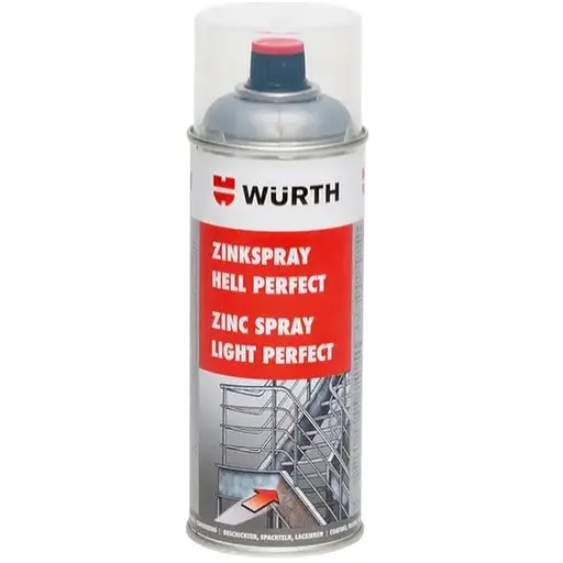 Цинк-спрей Wurth Perfect 400 мл светлый (0893114114)