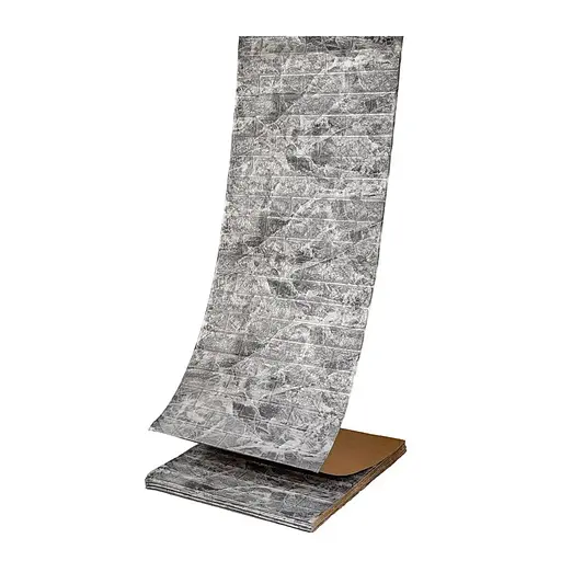 Панель стінова Wall Sticker SW-00002279 R061-2-20 у рулоні 3D 700х19600х2 мм мармур чорний - фото 1
