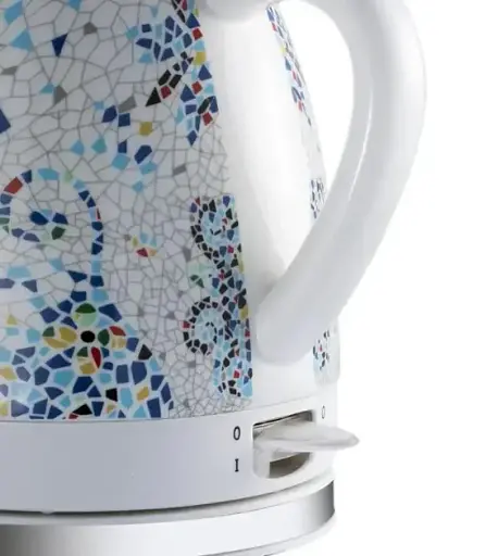 Электрочайник кухонный керамический чайник с мозаикой на 1,4 л MS 7837 1000W - фото 3