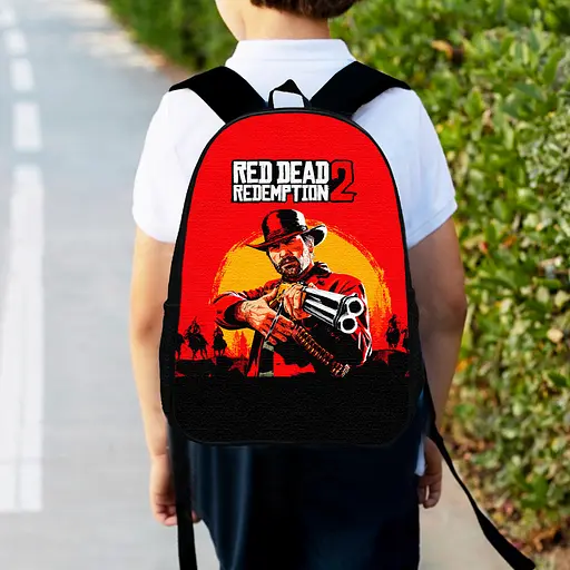Рюкзак детский RDR "Red Dead Redemption2" 34х27см, городской ранец для мальчика с принтом (00439)
