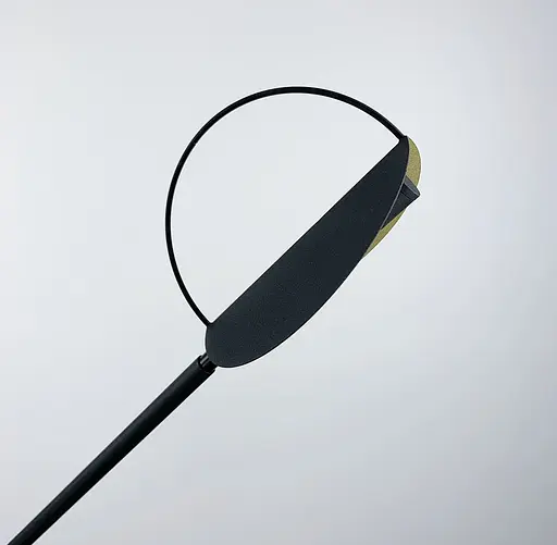 Торшер в чорному кольорі корпусу з натуральним камінням | Арт. FSE 14 BK | Line F - фото 6