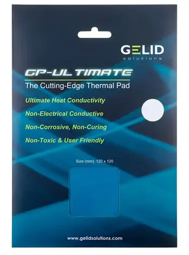 Термопрокладка Gelid Solutions GP-Ultimate Thermal Pad 120x120x3 мм (TP-GP04-S-E)