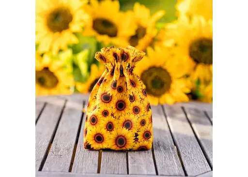 Мішечок для кубиків Q-Workshop Full Art Dice Pouch Sunflower (BWSPSUNF201) - фото 2