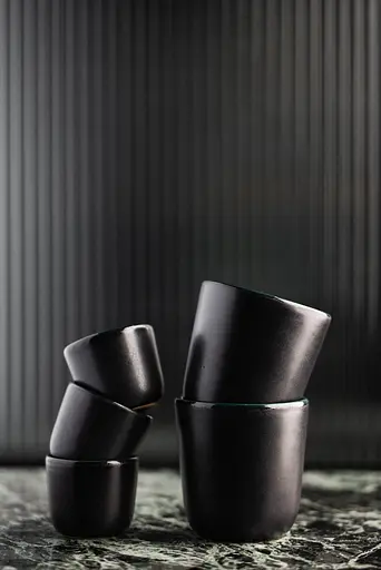 Чашка Barta Coffee Cup 160 мл Чорний / Смарагдовий - фото 4