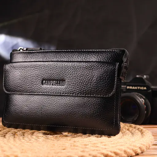 Клатч кожаный мужской Canpellini 21,5х13,5х1 см sum0022425 - фото 7