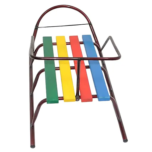 Санки «Класик» с круглыми полозьями, 90х40х36, бордовые - фото 3