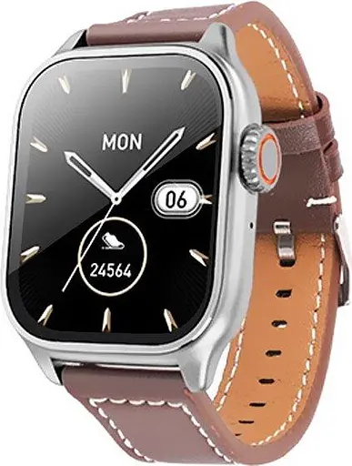 Умные часы Hoco Y17 (с поддержкой звонков) серебристый корпус - фото 1