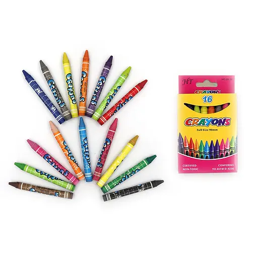 Мел восковой Crayons, 116 цветов, 0.9 мм, с этикеткой