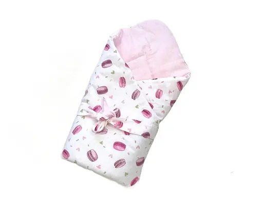 Мусліновий плед-конверт Moontime "Макаруни" - фото 1