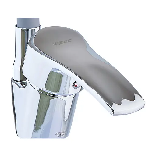 Змішувач для кухні Zerix YUB 279 із сірим гнучким виливом ZX4654 Хром - фото 3