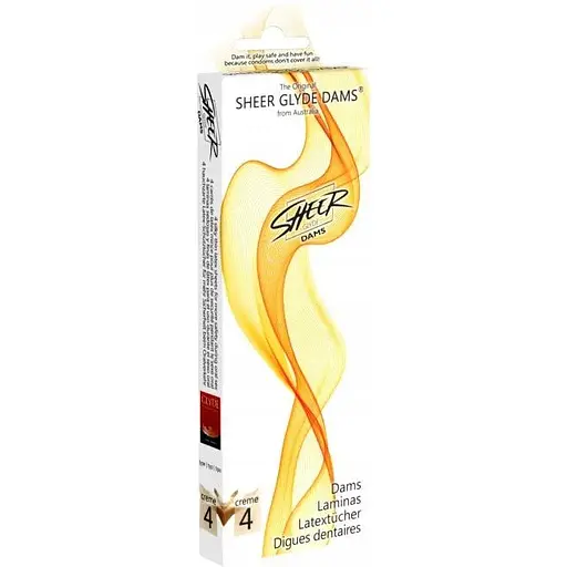 Латексные салфетки Glyde Health Sheer Glyde Dams (4 шт.)