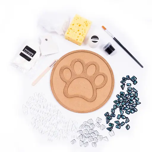 Набір для творчості скляна мозаїка Чорна лапа Mosaaro MA2031, 2 рівень - фото 3