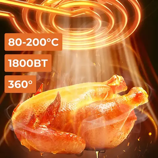 Аэрофритюрница безмасляная Sokany SK-ZG-8040 электрическая 7л с сенсорным управлением 1800Вт - фото 7