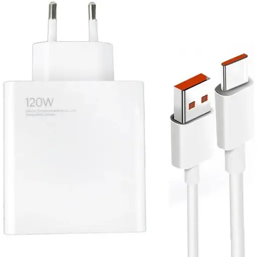 Зарядное устройство DK+кабель Mi Turbo Charge/Hyper Charge 120W USB Power Adapter для Xiaomi (016408) white - фото 3