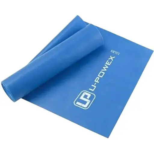 Стрічка-еспандер U-Powex Fitness band для фітнесу та реабілітації 0.4мм. (6.8 кг) Blue (UP_1007_Blue) - фото 1