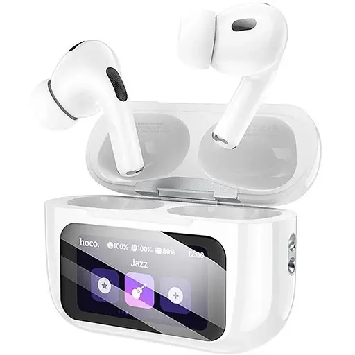 Беспроводные TWS наушники Hoco EW72 Lite, вакуумные, BT5.4, 30mAh, 350mAh, 4h, white