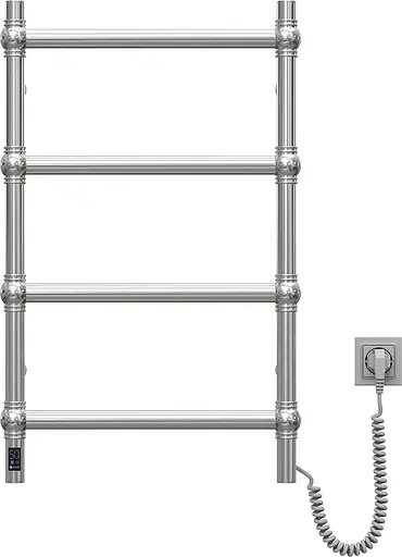 Электрический полотенцесушитель Navin Retro 500x800 Sensor, правый 12-228153-3680, Хром, Правое, Электронный - фото 2