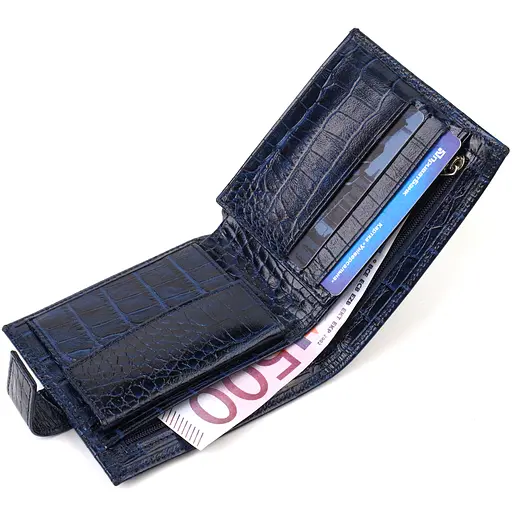 Мужской кожаный кошелек Canpellini 11.5х9.7х2 см acs0025698 - фото 4