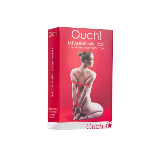 Веревка Ouch! Japanese Rope 1.5 м красный - фото 2