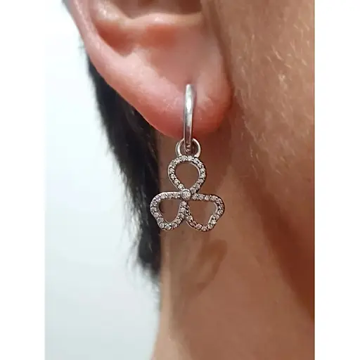 Срібні сережки Агні Террі з фіанітами. 2189/1Р-CZ - фото 2