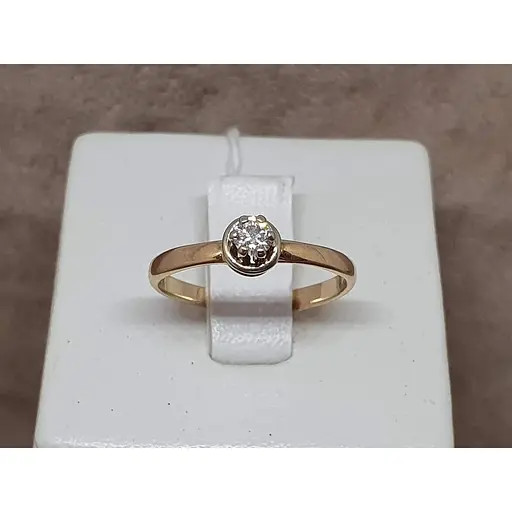 Золоте кільце Гаразд з діамантом. 3022431 17 - фото 3