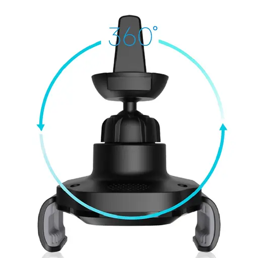 Автодержатель X15 с беспроводной зарядкой 15W черный - фото 7