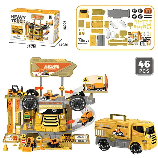 Трек 6661, 2 в 1, вантажівка + трек, 46 елементів - фото 2